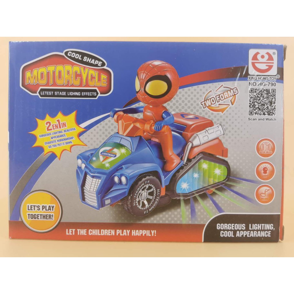 spiderman transformer motorcycle