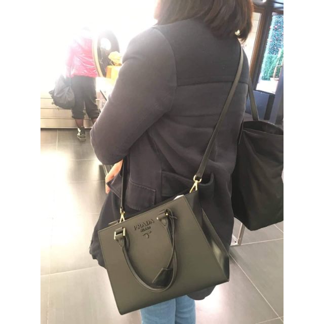 prada sling bag leather