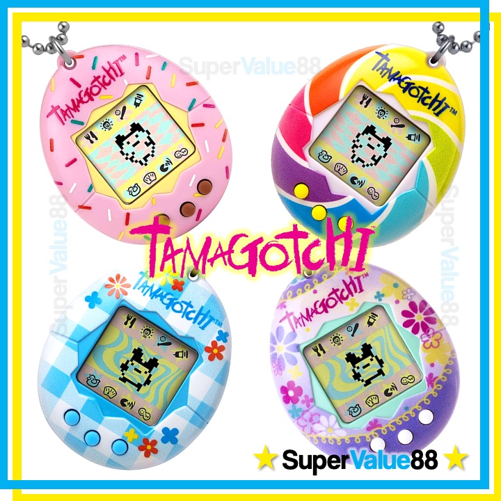 Original Classic Tamagotchi Bandai (US Version) - Rainbow, Pink, Blue ...