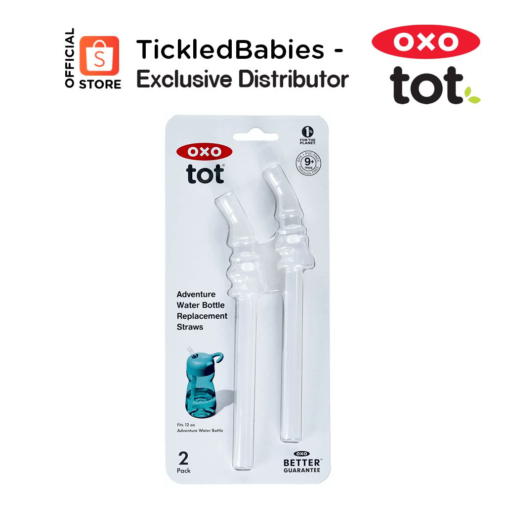 OXO Tot Adventure Water Bottle Replacement Straws, 12 Ounce, 2Count