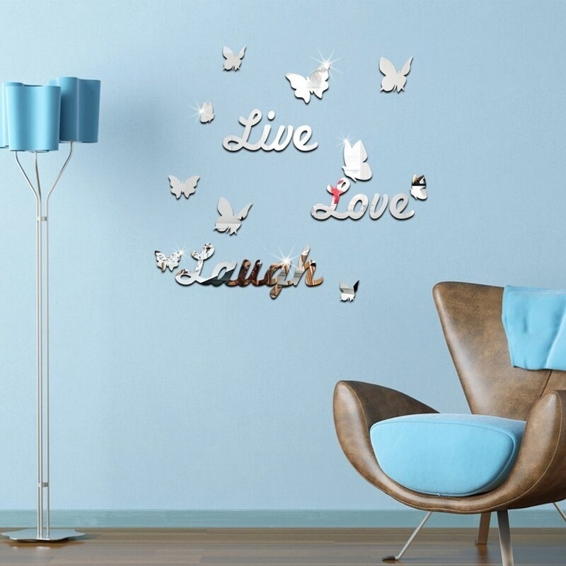 silver wall stickers