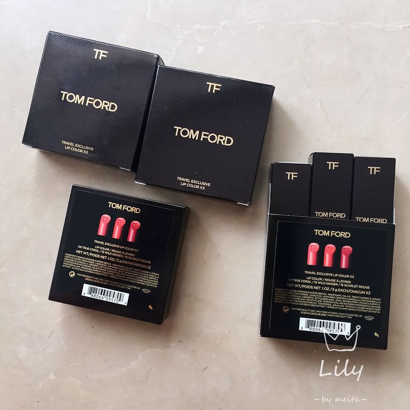 TF Tom Ford Black Tube Lipstick Lipstick 16 15 80 Limited 3 Piece Set |  Shopee Philippines