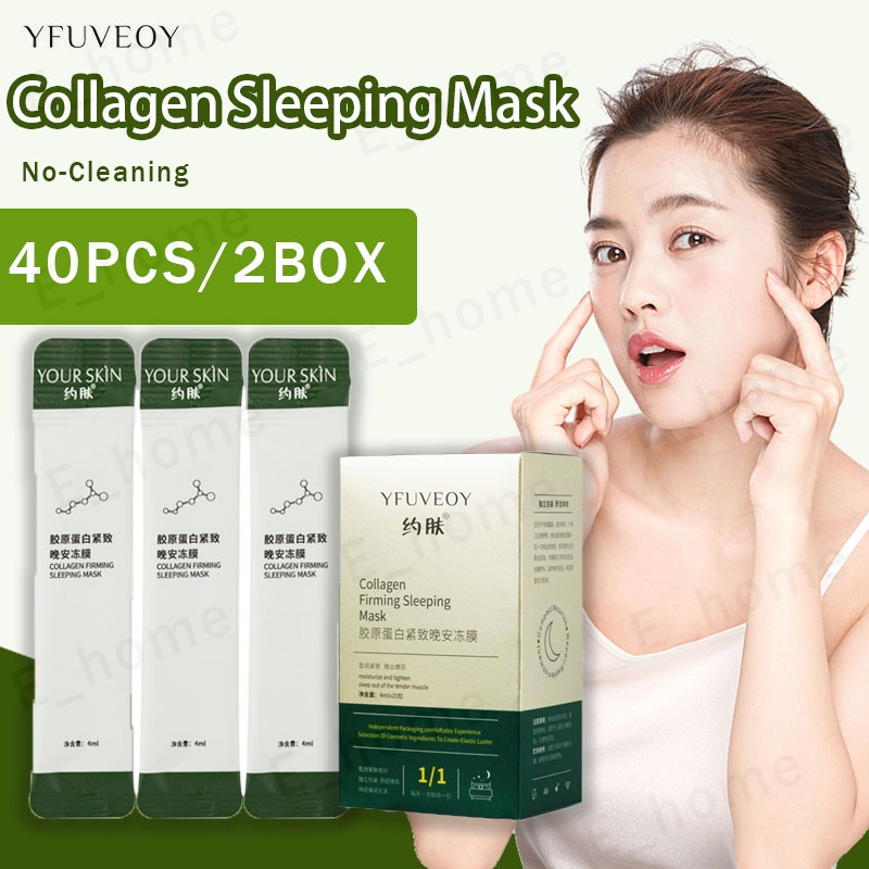 Collagen Sleeping Mask Face Hydrating Whitening Firming Brightening the