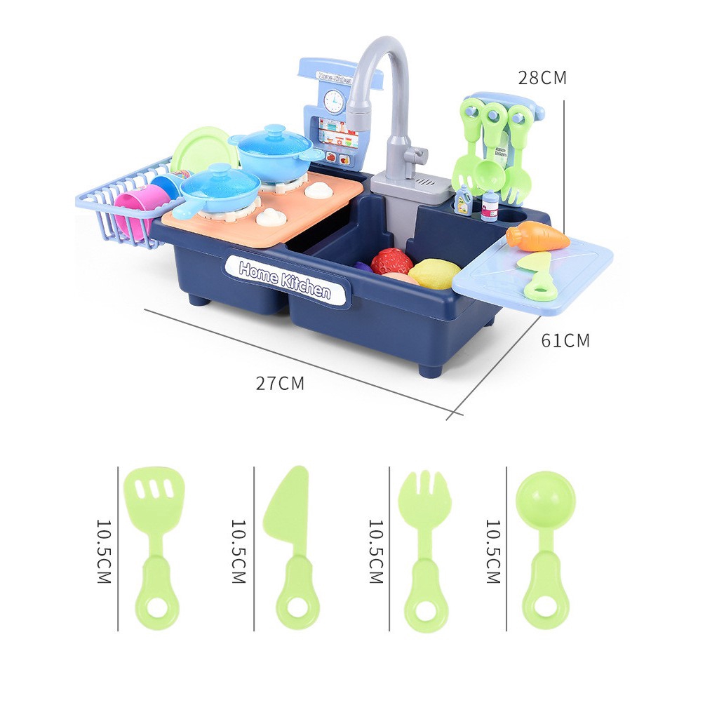 play kitchen set with running water