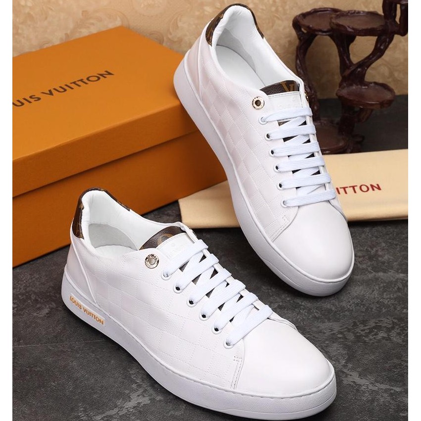 louis vuitton all white sneakers