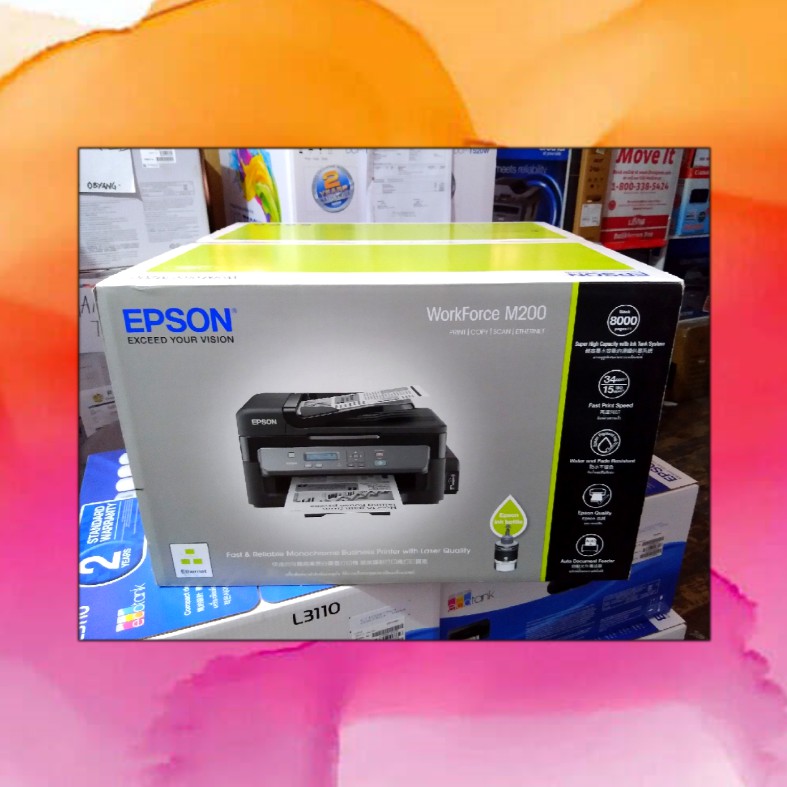 EPSON M200Brandnew MonoLaser like Inkjet Printer (Print, Copy, Scan