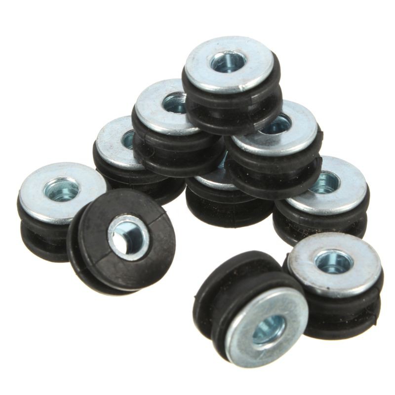 AE A0NE 10 Set Motorcycle Rubber Grommets Bolt Kit Pressure Relief Cushion Kit Accessories RN9Y