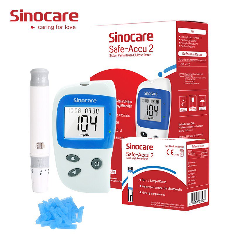 Sinocare Safe Accu 2 Alat Cek Gula Darah A6os Shopee Philippines 1130