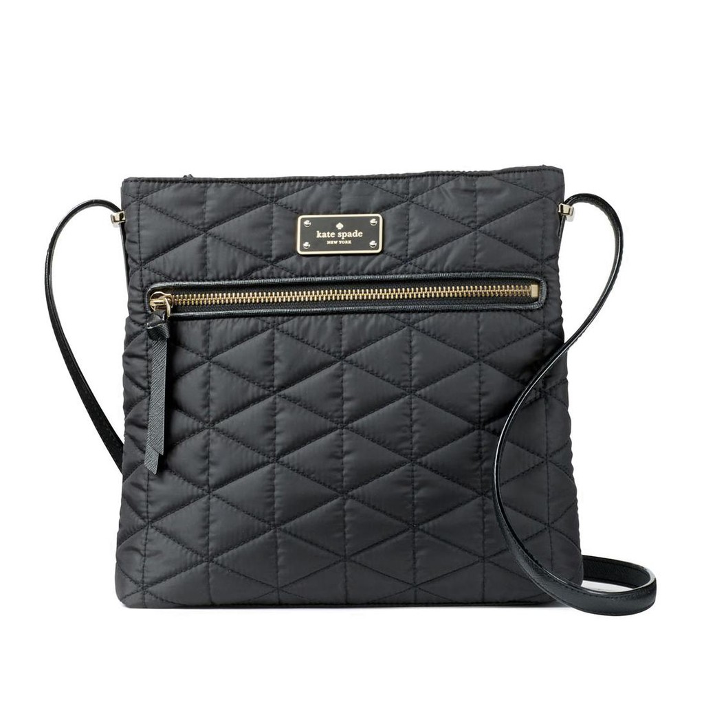 kate spade black nylon crossbody bag