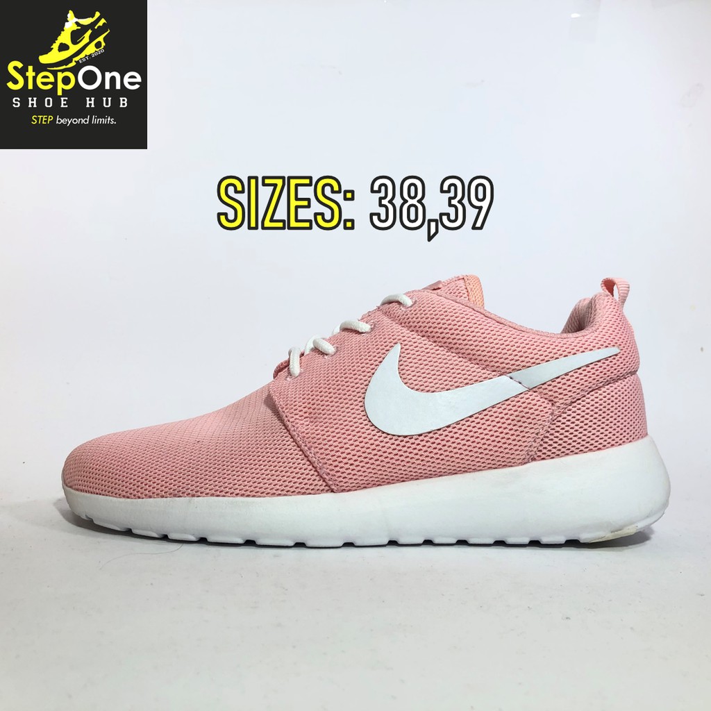 Nike Roshe Run Pink Sizes 38,39 Women Running | Shopee Philippines