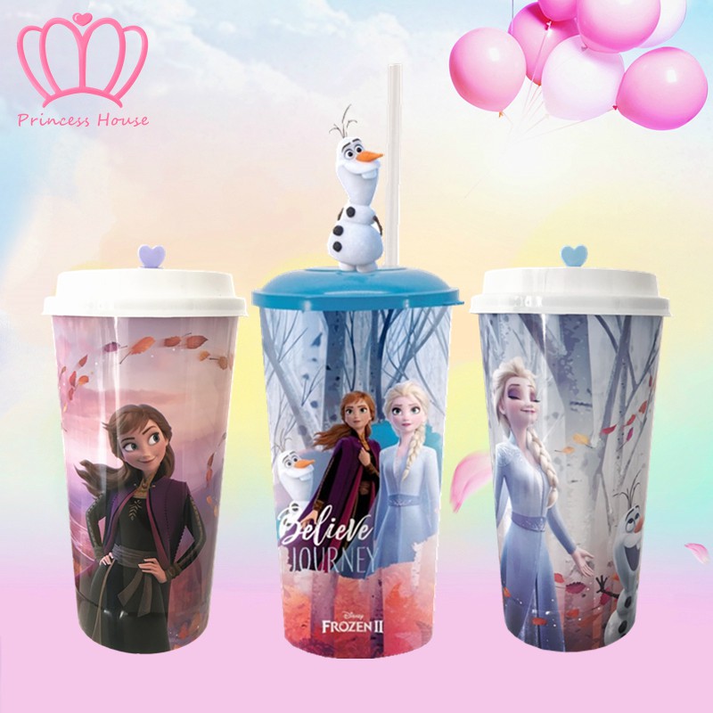 frozen 2 cup with straw