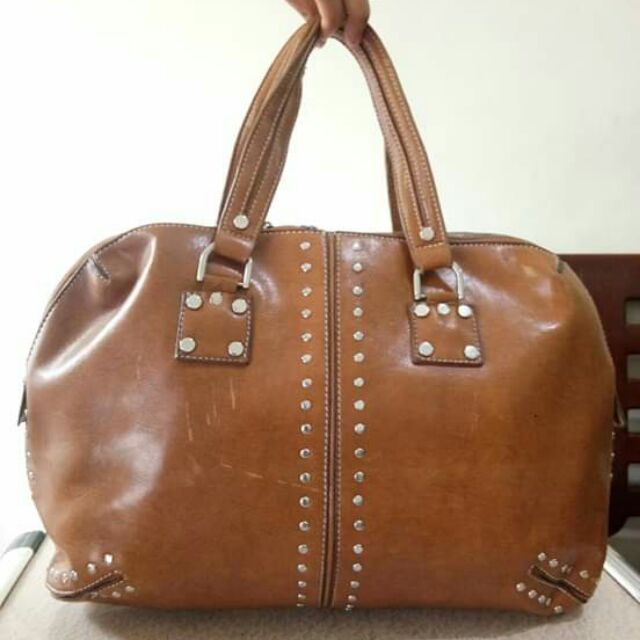 mk brown satchel