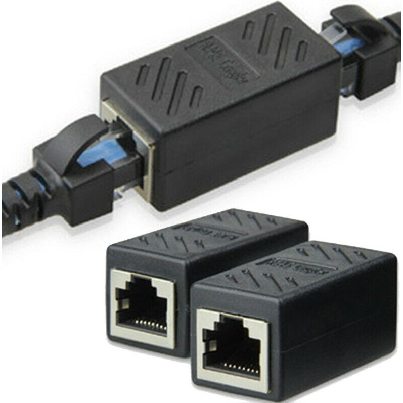 Female To Female Lan Ethernet Network Rj45 Connector Joiner Plug Cat5 5e 6 Coupler Adapter