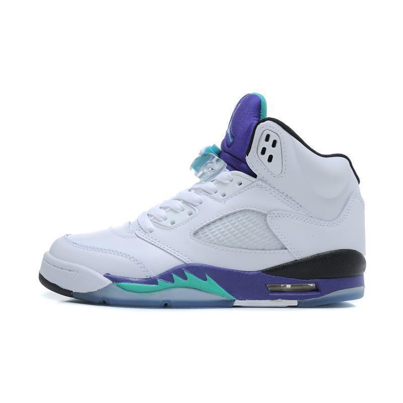 jordan 5 purple and white