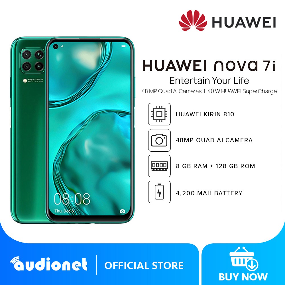 Huawei Nova 7i 8GB RAM + 128GB ROM 6.4 Inches 48 MP Five AI Cameras ...