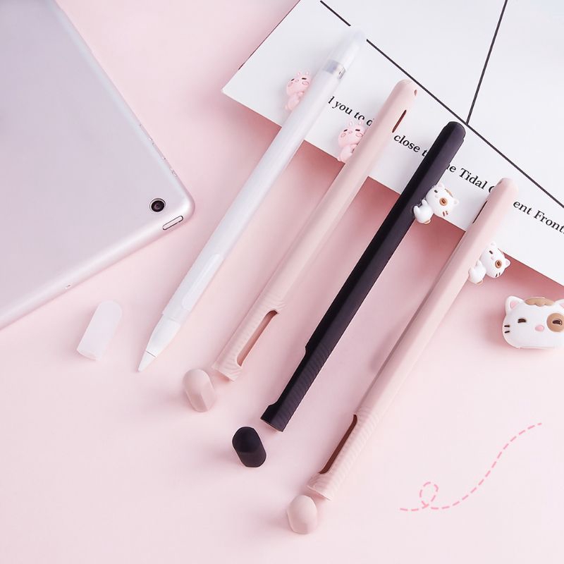 Non-slip Silicone Case For Apple Pencil Cap For iPad Pencil 2 1 Tip Cover Holder