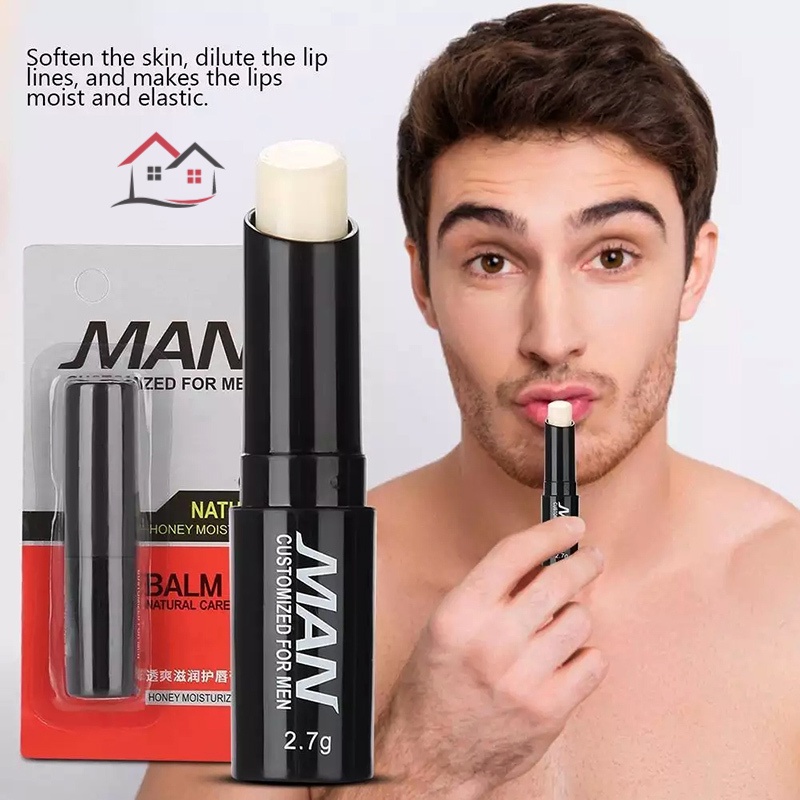 Mens Lip Balm Moisturizing Hydration Lighten Lip Lines Antidry Lip