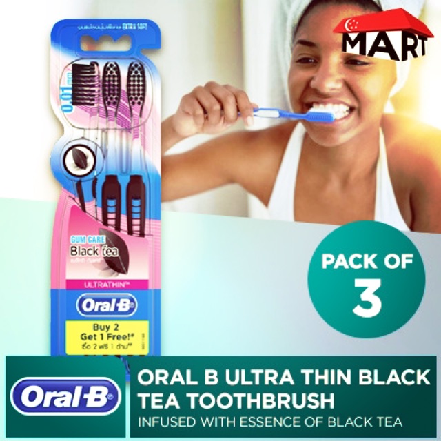 oral b black tea toothbrush