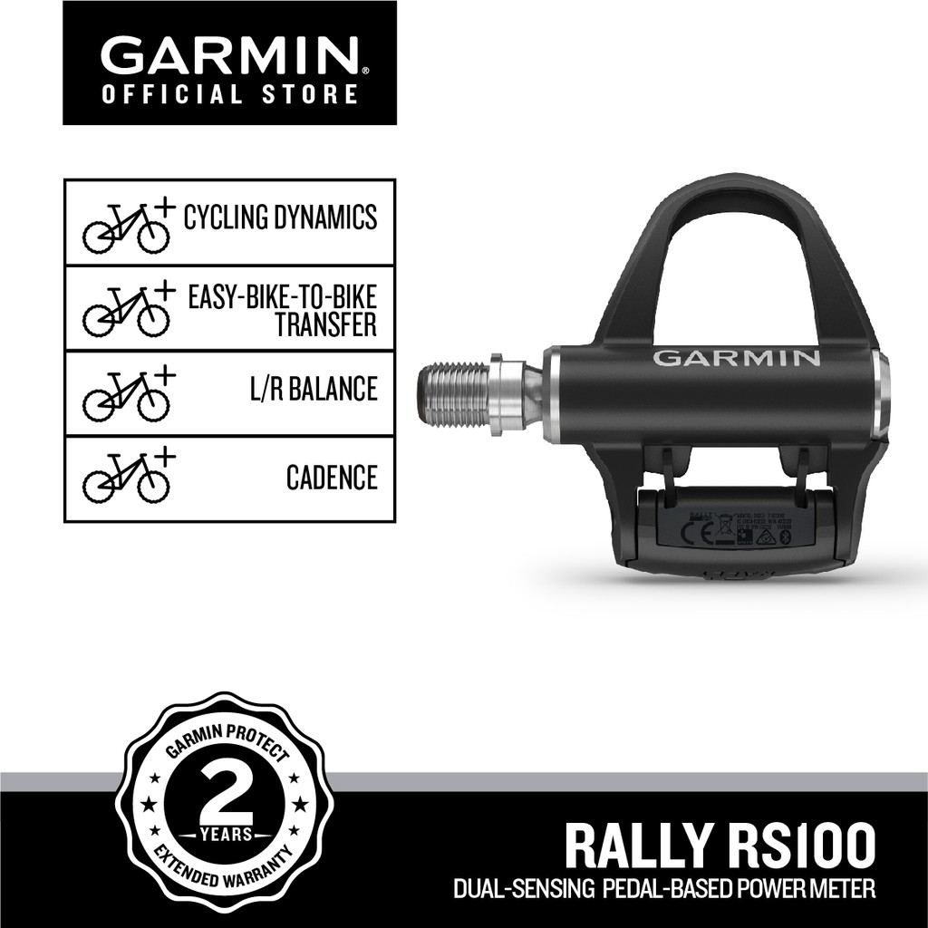 Pédales VTT capteur de puissance Garmin Rally XC 200