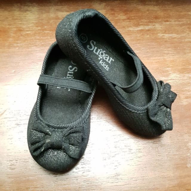 baby girl black ballet shoes