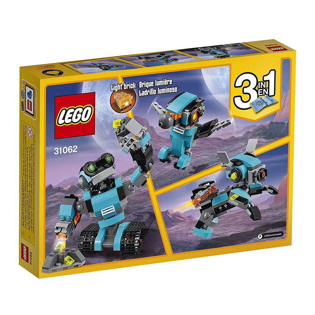 lego creator robo explorer 31062 robot toy