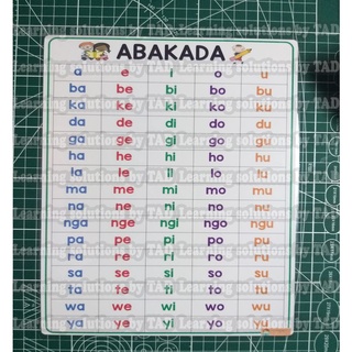 alpabetong filipino laminated chart shopee philippines