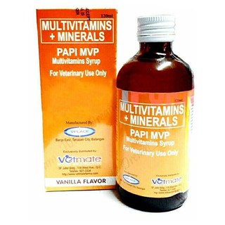 Papi MVP Multivitamins Syrup Vanilla Flavor for Pets 120ml #1