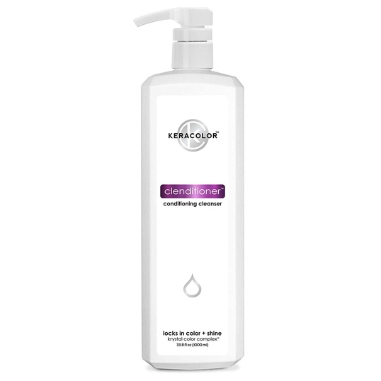 Keracolor Clenditioner Conditioning Cleanser Locks in Color + Shine, 33.8 fl.oz / 1000ml