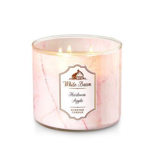 Bbw White Barn Heirloom Apple Leaf 3 Wick Candle Shopee Philippines