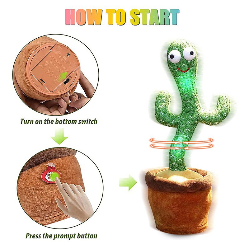 ❅♂✨COD✨Tiktok Cactus Plush Toy 