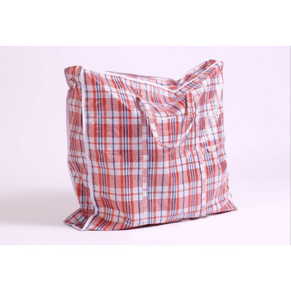 BIG SIZE Laundry Bag with Zipper Recycle Bag Giant Storage Woven Canvas