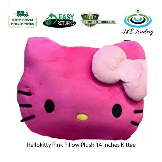Hello Kitty Pink Pillow Plush 14 Inches Kittie