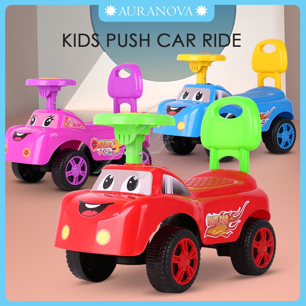 Kids Push Car Scoot and Ride Car with Steering Wheel Toy Car Ride