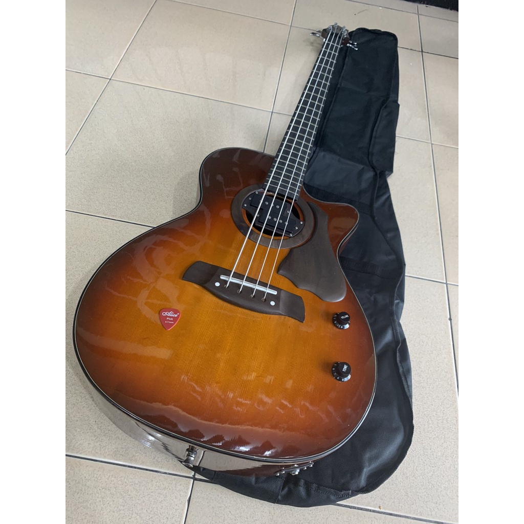 ACOUSTIC SOLID WOOD BASS/ PICK UP EB LUMANOG GUITAR Shopee Philippines