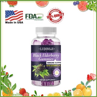 Elderberry Vitamin C Immune Booster Vitamin Gummies with Zinc (60 Gummies/Bottle)