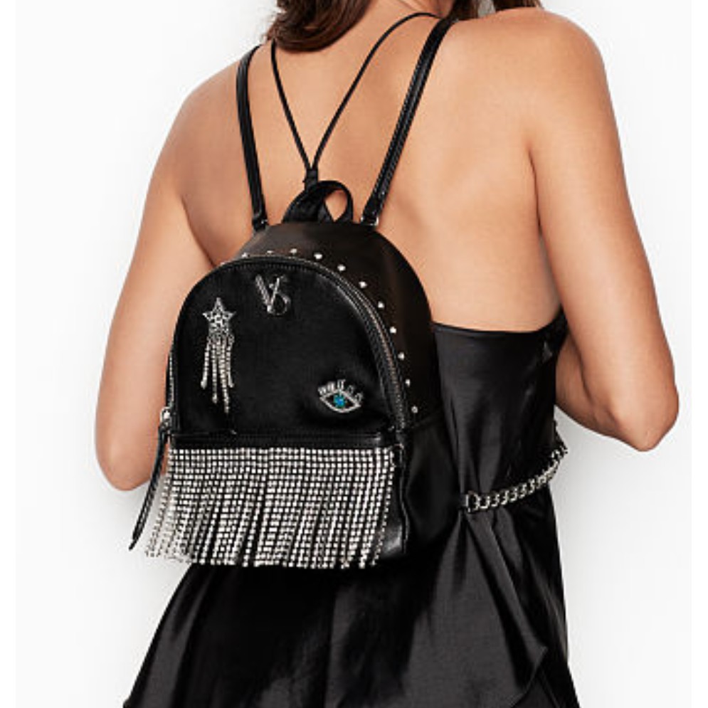 victoria secret fringe backpack