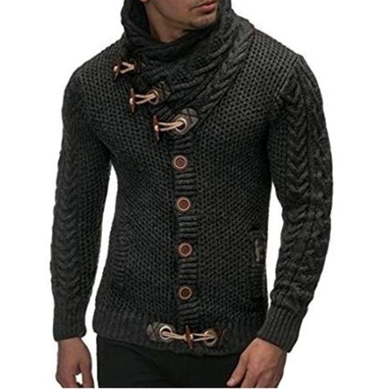 warm black cardigan sweater