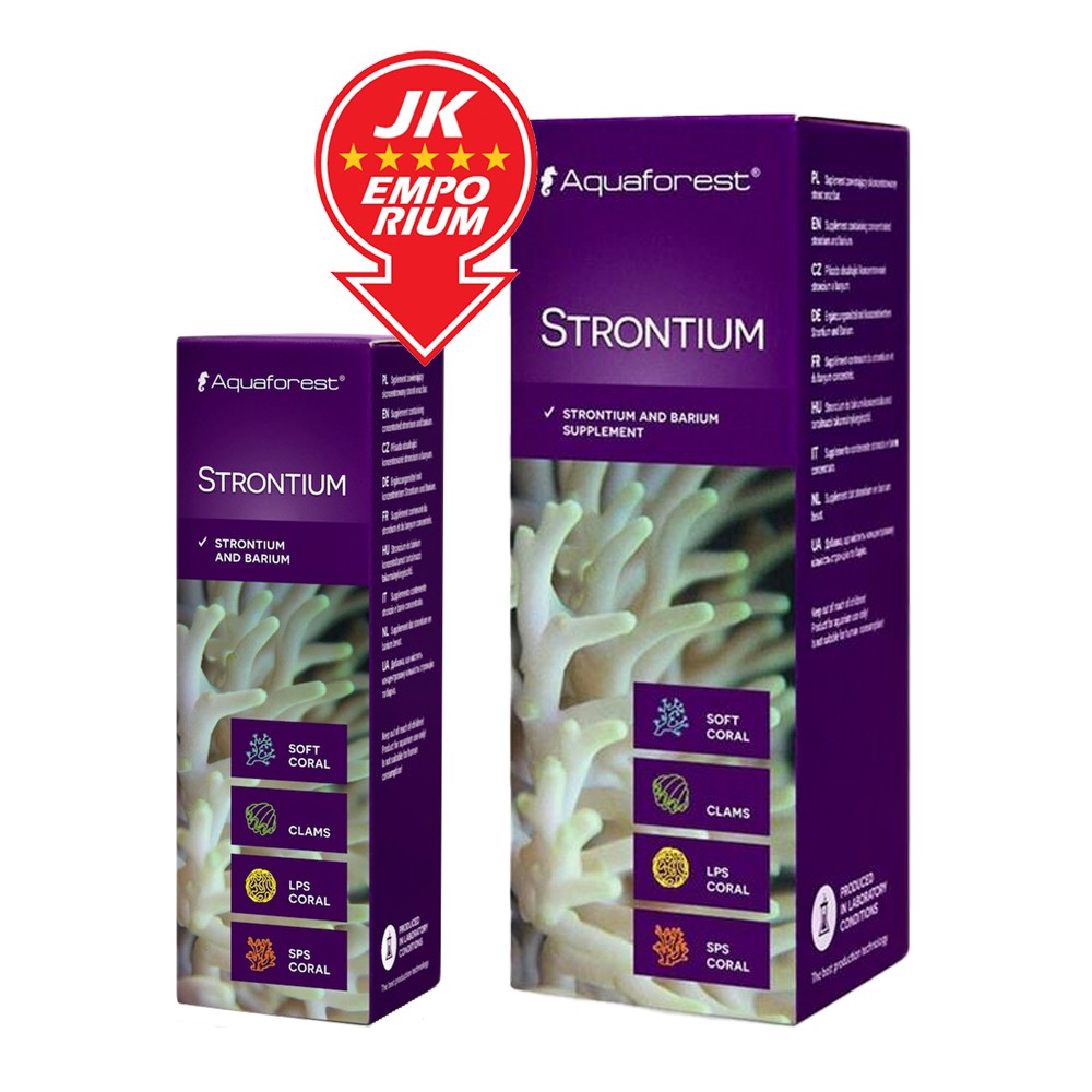 Aquaforest Strontium 10ml 50ml Supplement For Skeletal Strength And