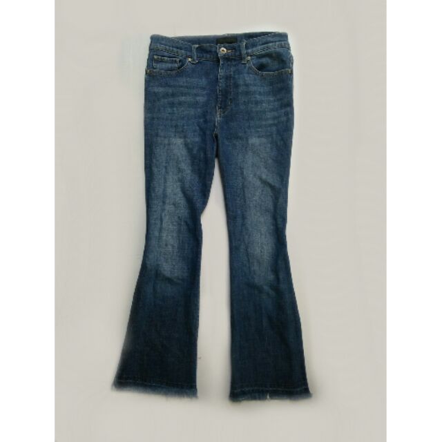 uniqlo skinny flare ankle jeans