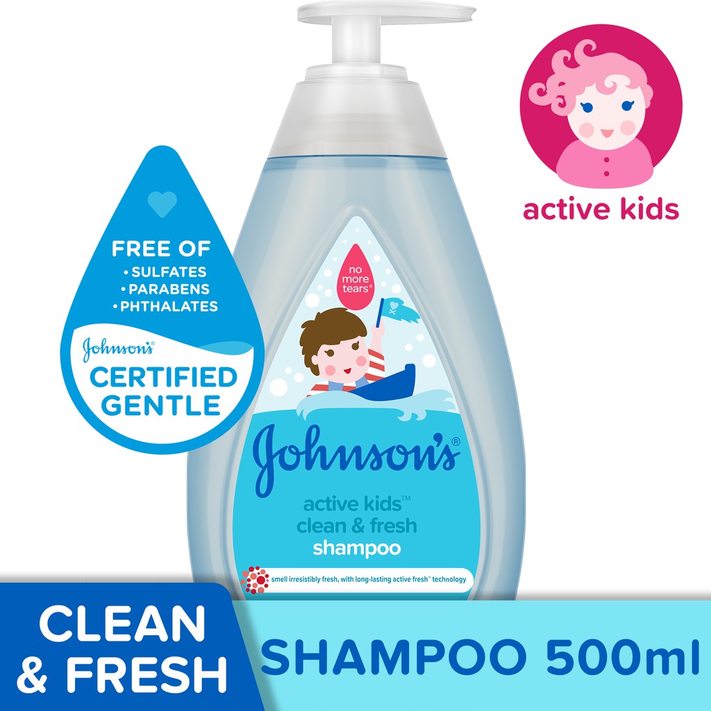Johnson's Active Kids Clean & Fresh Shampoo 500ml Shopee Philippines