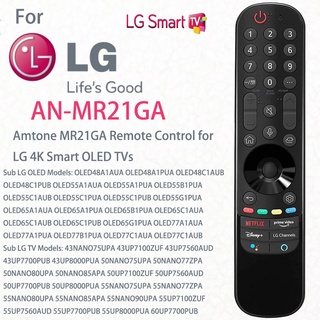 New AN-MR21GA MR21GA Replaced Remote Control for LG Smart TV 43NANO 50UP 60UP 65NANO 70UP 75NANO 86NANO OLED Series with Netflix PrimeVideo Keys [NO Voice Magic Pointer Function]