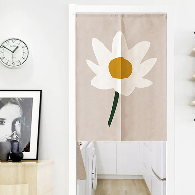 Nordic Art Door Curtain Partition Half-Curtain Small Fresh Kitchen Dust Door Screen Bathroom Occlude