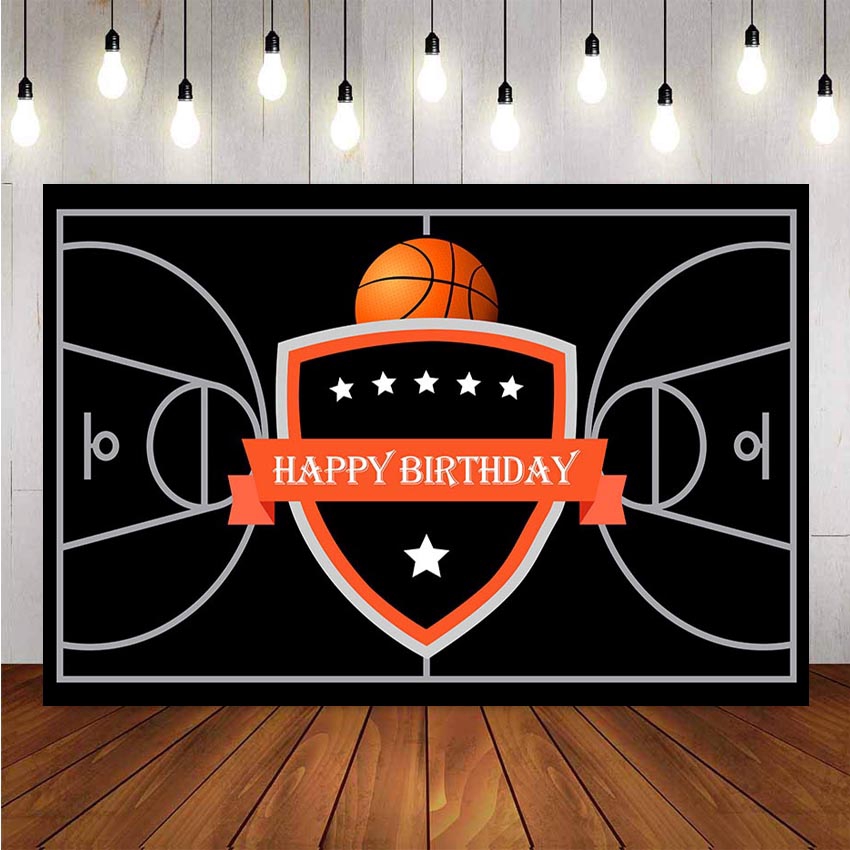 Basketball Photography Backdrop Birthday Party Boy Children Match