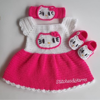 crochet hello kitty dress