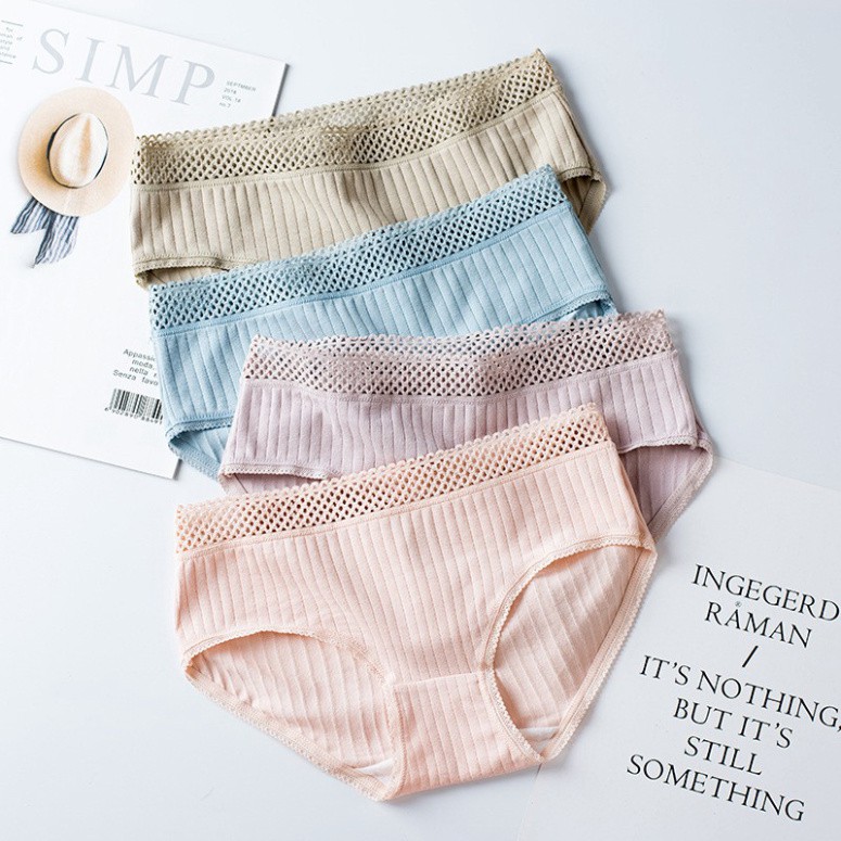 Cotton Underwear With Large Stripes Stripes Pattern Japanese Exported