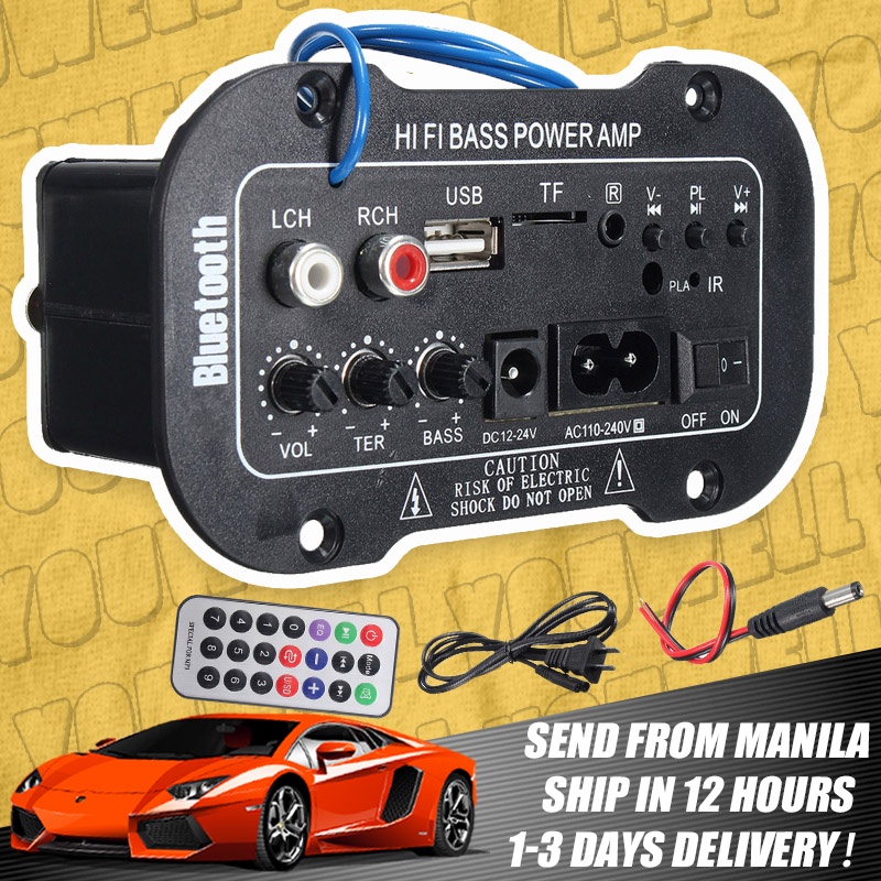 Digital Bluetooth Stereo Amplifier Board Subwoofer AC 220V 12v 24v Car