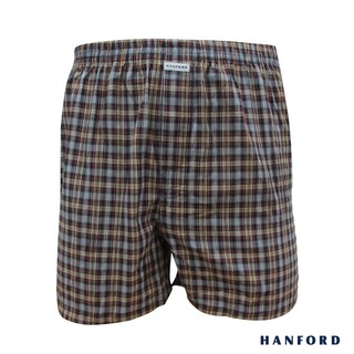 Hanford Men 100% Premium Cotton Woven Boxer Shorts - Checkered (1PC ...