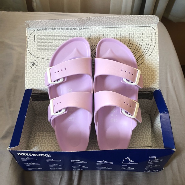 purple eva birkenstocks