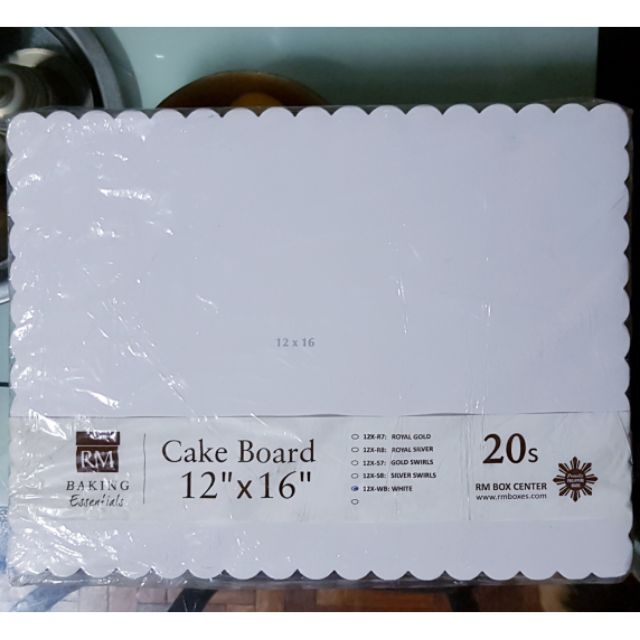 12x16 White Cake Board 4 Pcs 3 Pcs Shopee Philippines