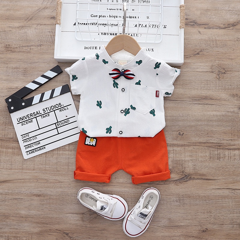 2pcs Set Christening Clothes for Baby Boy Toddler Baptismal Baby Boy